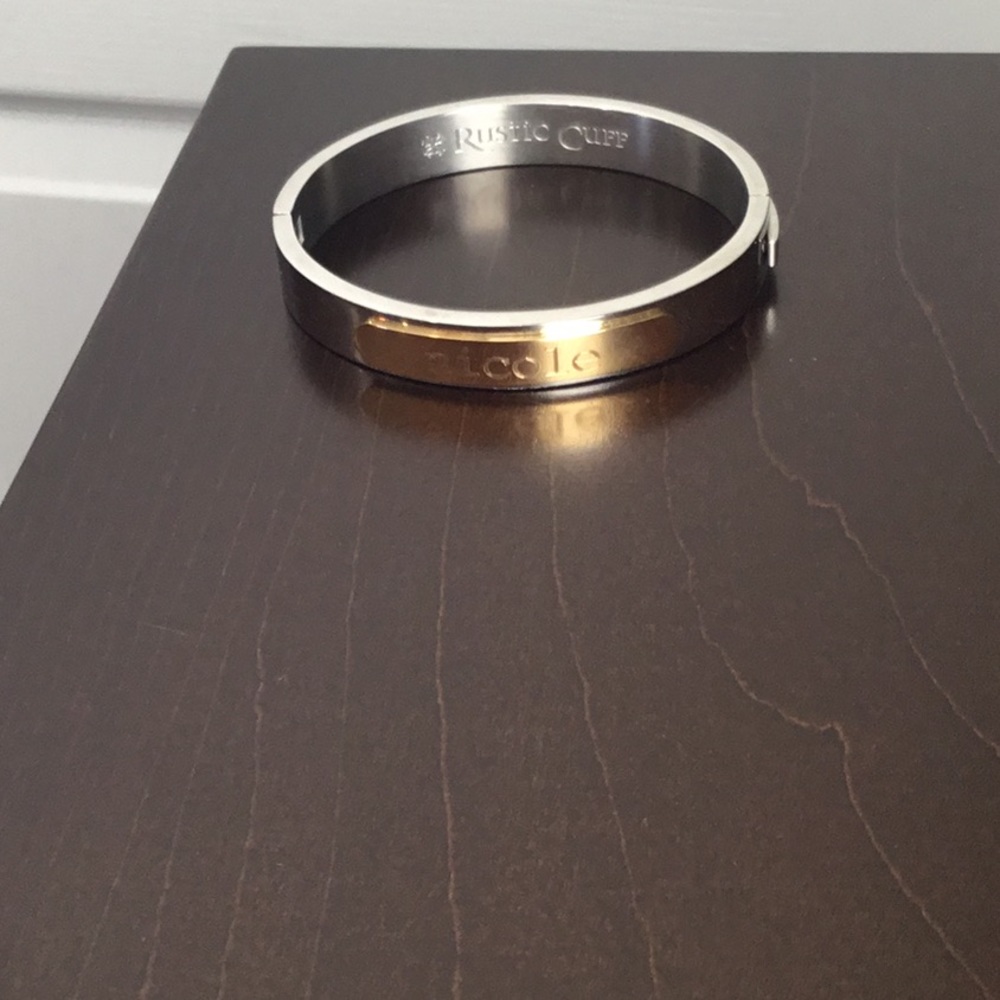 Engraved rustic cuff